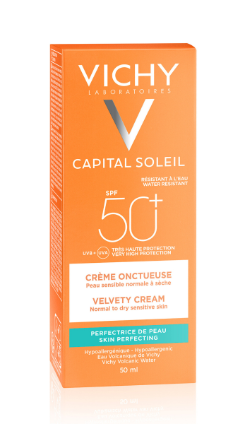 Vichy Capital Soleil Crème Onctueuse SPF50+ Peau Sensible Normale à Sèche | 50ml