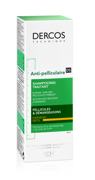 Vichy Dercos Shampoing Traitant Anti-Pelliculaire Cheveux Secs | 200ml
