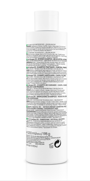 Vichy Dercos Shampoing Traitant Anti-Pelliculaire Cheveux Secs | 200ml