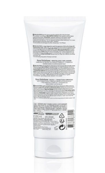 Vichy Dercos Kera-Solutions Masque 2min. Réparateur Cheveux Secs et Abîmés | 200ml