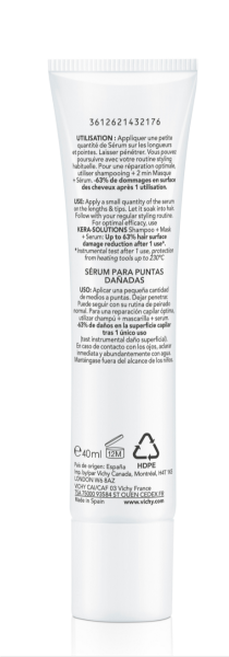 Vichy Dercos Kera-Solutions Sérum Pointes Dévitalisées Cheveux Secs et Abîmés | 40ml