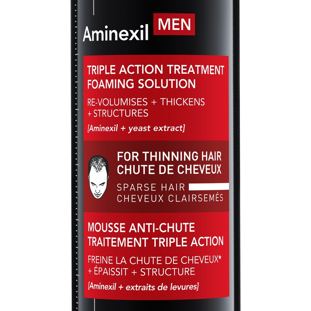 Vichy Dercos Aminexil Men Mousse Anti-Chute Traitement Triple Action | 150ml