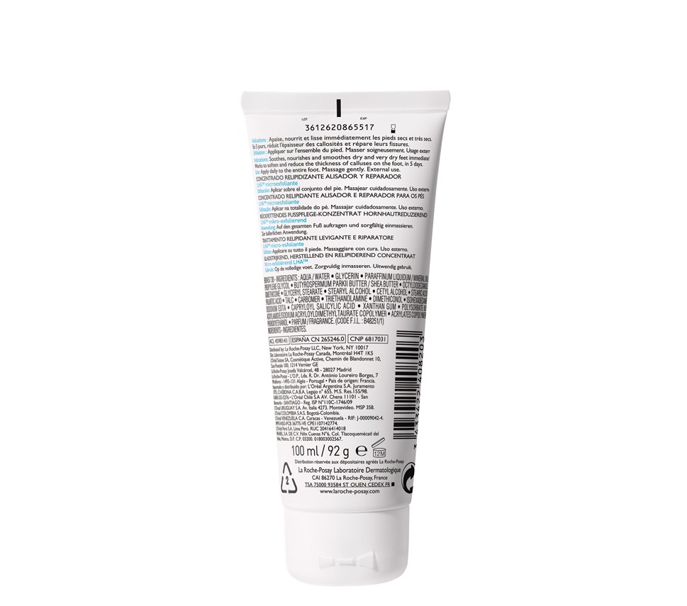 La Roche-Posay Lipikar Podologics Soin Réparateur Pieds Secs et Abîmés | 100ml