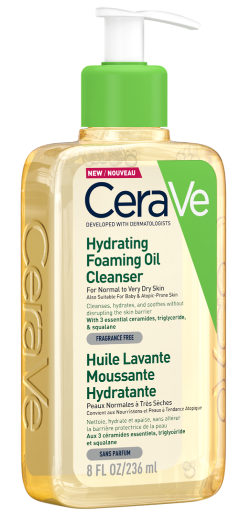 CeraVe Huile Lavante Moussante Hydratante Peau Très Sèche à Atopique | 236ml