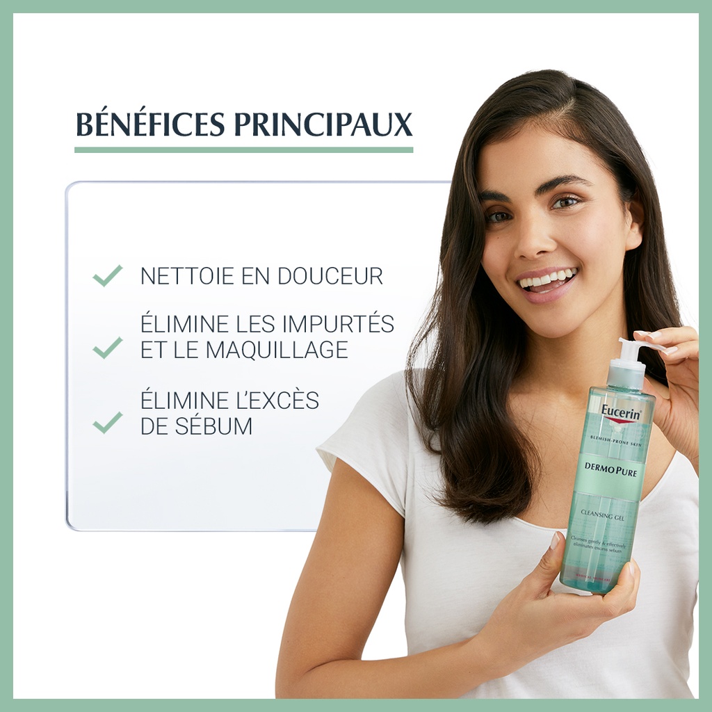 EUCERIN DERMOPURE GEL NETTOYANT- 400ml