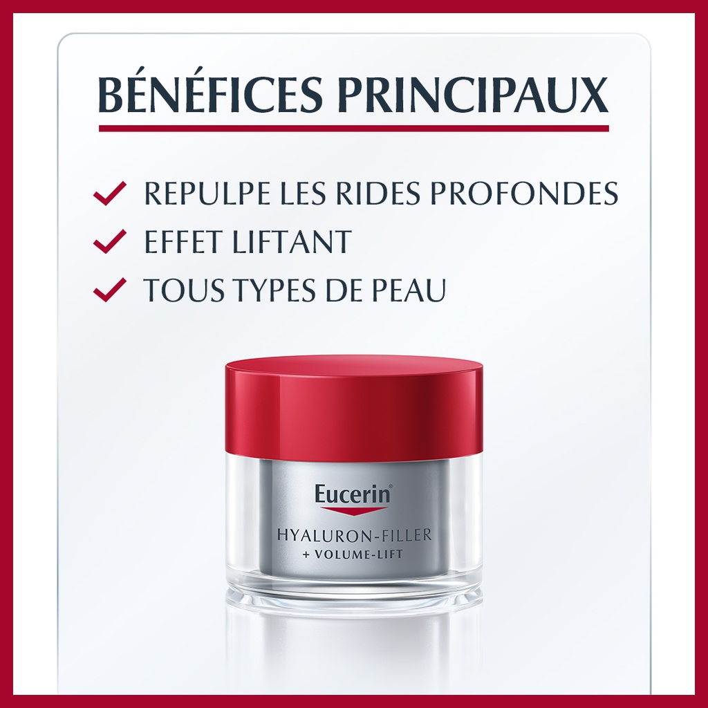 EUCERIN HYALURON-FILLER + VOLUME-LIFT Soin de Nuit 50ml