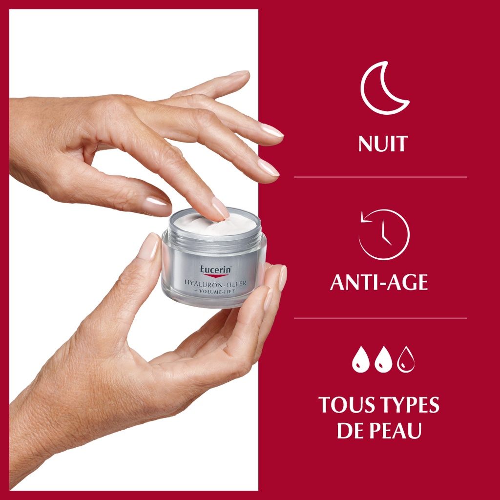 EUCERIN HYALURON-FILLER + VOLUME-LIFT Soin de Nuit 50ml