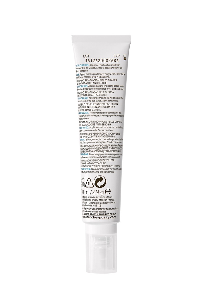 La Roche-Posay Effaclar K+ Soin Anti-Oxydant et Anti-Sébum Peau Grasse | 40ml