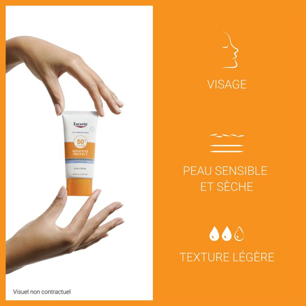EUCERIN SUN PROTECTION SENSITIVE PROTECT Crème SPF 50+ - 50ml