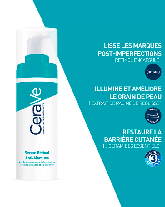 CERAVE Sérum Rétinol Anti-Marques l 30ml