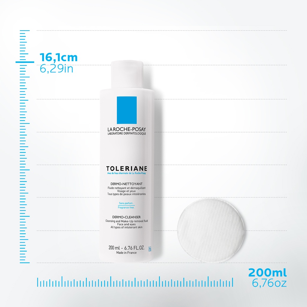 La Roche-Posay Toleriane Dermo-Nettoyant Fluide Démaquillant Peau Intolérante | 200ml