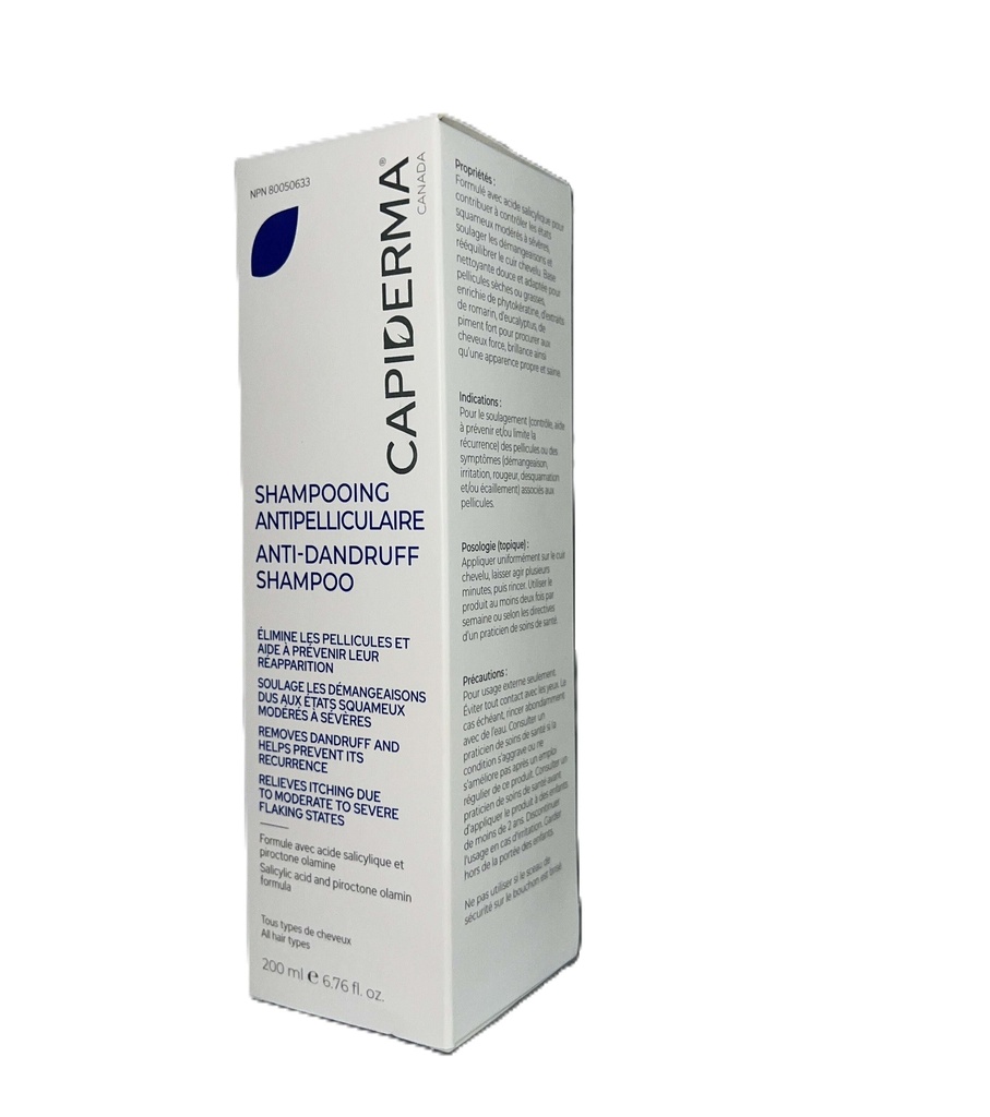 CAPIDERMA SHAMPOOING ANTI-PELLICULAIRE |200ML