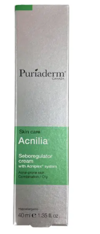 PURIADERM ACNILIA CREME SEBOREGULATRICE | 40ML