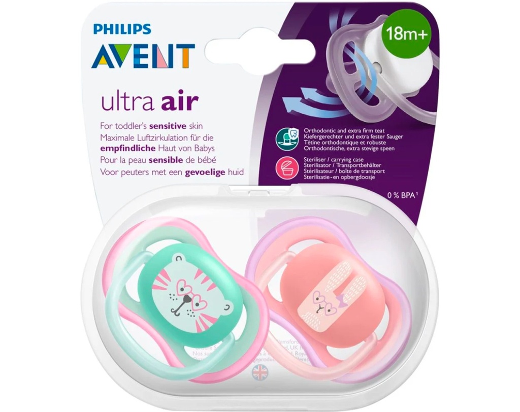 PHILIPS AVENT SUCETTE ULTRA AIR 18M+