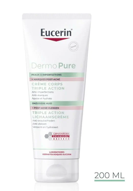 Eucerin dermopure crème corps triple action l 200ml