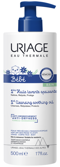 URIAGE bébé 1ERE HUILE LAVANTE APAISANTE-500ml