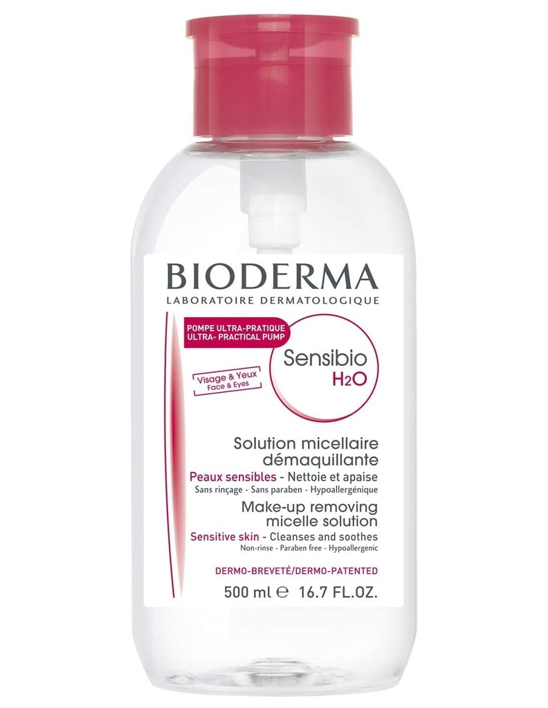 BIODERMA SENSIBIO H2O POMPE INVERSEE l 500ml