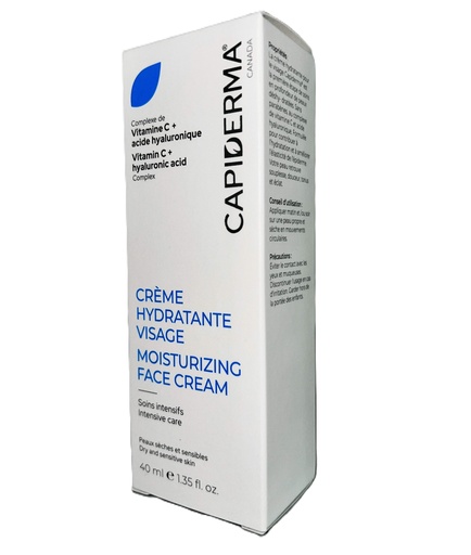 CAPIDERMA CREME HYDRATANTE VISAGE PEAUX SECHES ET SENSIBLES 40ML