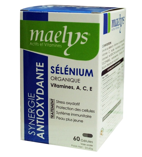 MAELYS SELENIUM ORGANIQUE VITAMINE A C E |60 GELULES