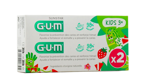 GUM DENTIFRICE KIDS PACK 2x50ml (3ans+)