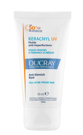 Ducray keracnyl uv fluide anti imperfections Spf 50+ l 50ml