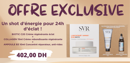 OFFRE SVR BIOTIC C20 + COLLAGEN 15 ML + AMPOULE B3 10ML