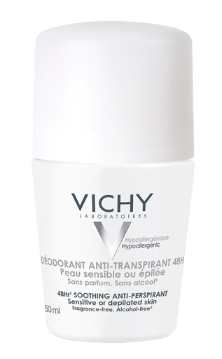 Vichy Déodorant Anti transpirant 48H Peau Sensible & Epilée | 50ml