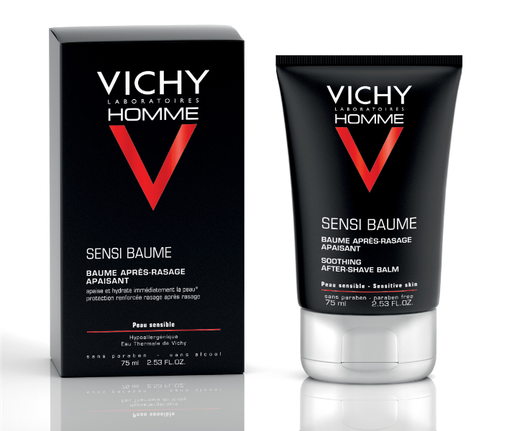 Vichy Homme Sensi-Baume Ca. Baume Après-Rasage Fortifiant | 75ml