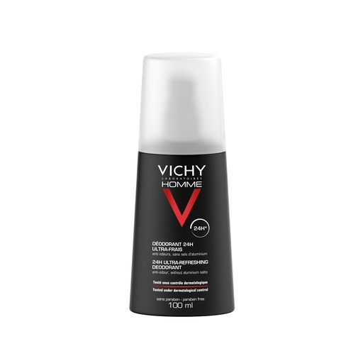 Vichy Homme Déodorant Vaporisateur Ultra-Frais 24H | 100ml