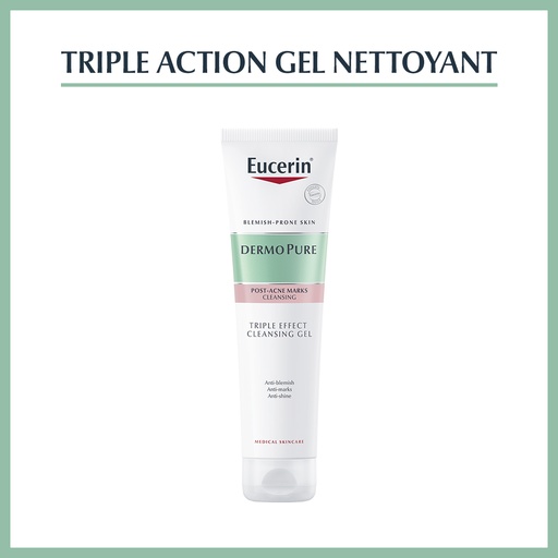 Eucerin Dermopure Gel nettoyant triple action l 200ml
