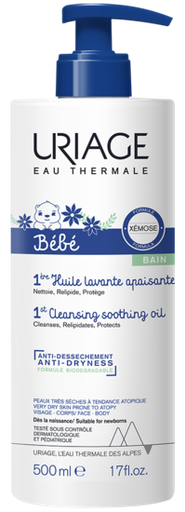URIAGE bébé 1ERE HUILE LAVANTE APAISANTE-500ml