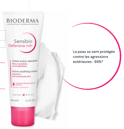 BIODERMA SENSIBIO DEFENSIVE CREME RICH l 40ML