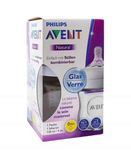 [SCF051/17] PHILIPS AVENT BIBERON 0M+ NATURAL EN VERRE 120ML