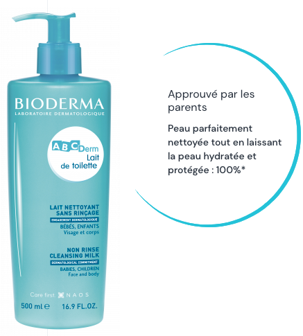 ABCDerm lait de toilette sans rinçage l 500ml