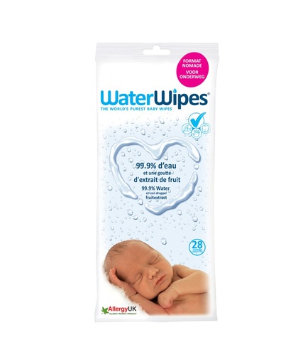 WATERWIPES BABY 28 PK BIO lingettes